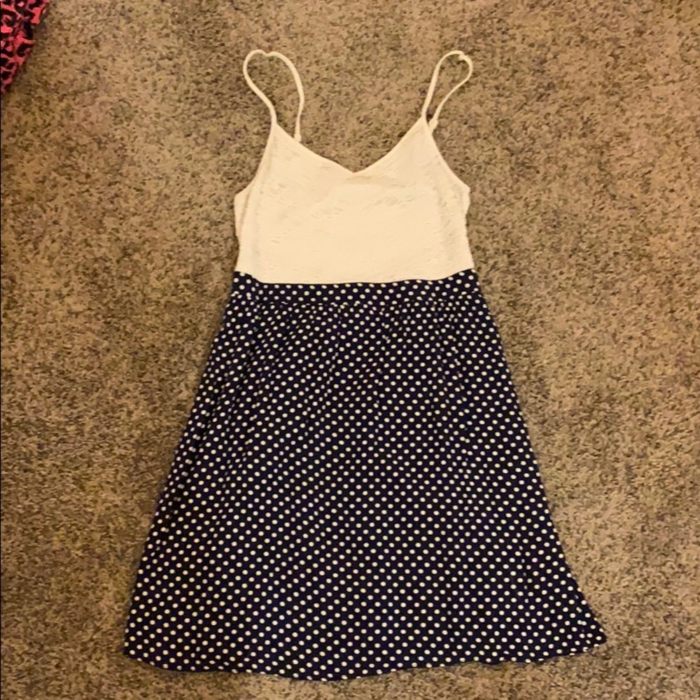Lace and Polka Dot Dress